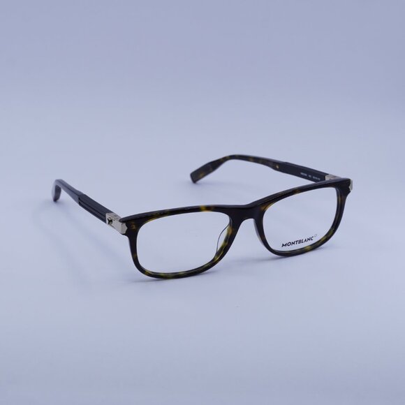 Montblanc MB0036O 003 Eyeglasses Havana 54mm Rectangle Frame - Picture 4 of 9